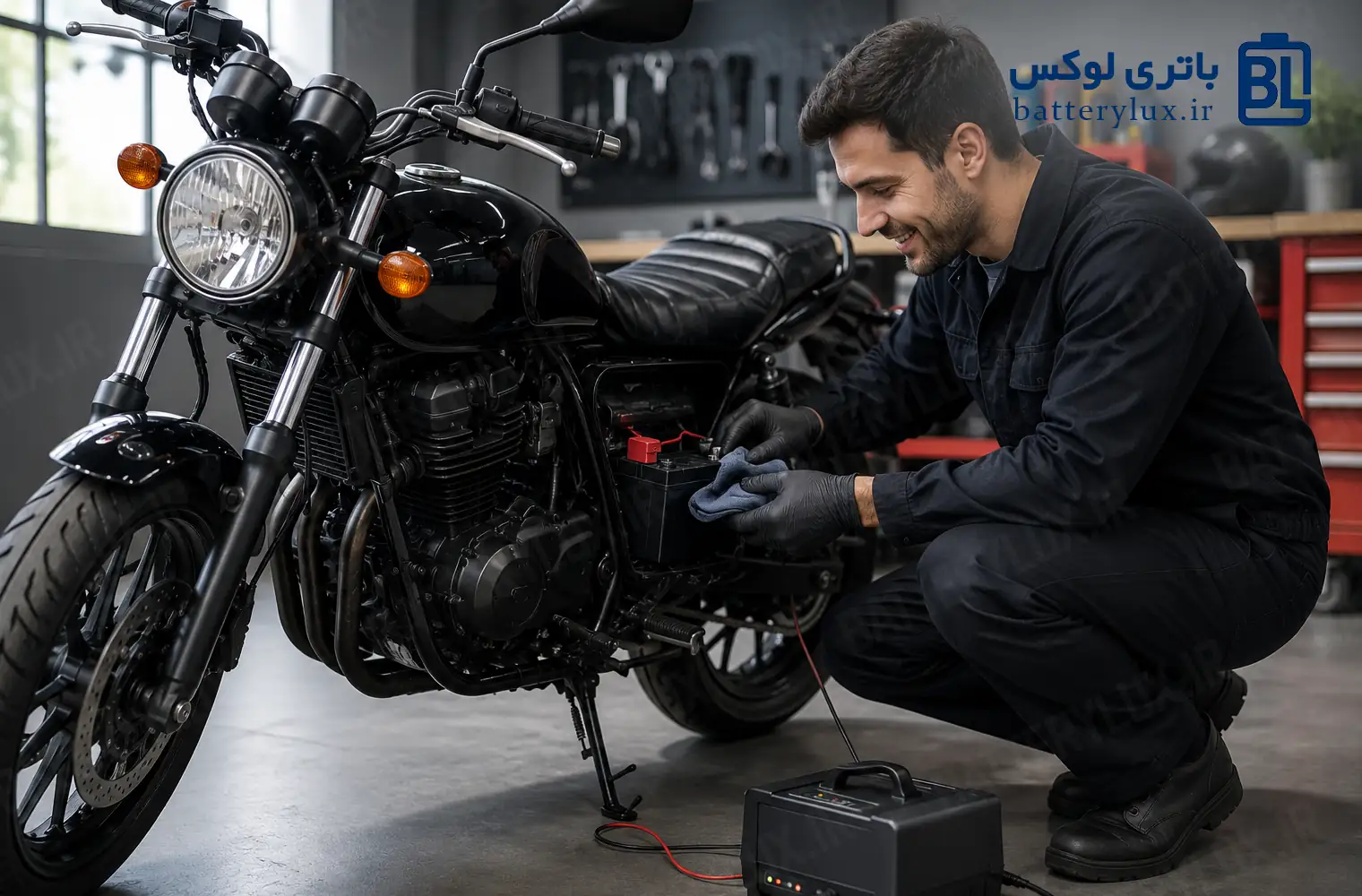 افزایش عمر باتری موتور