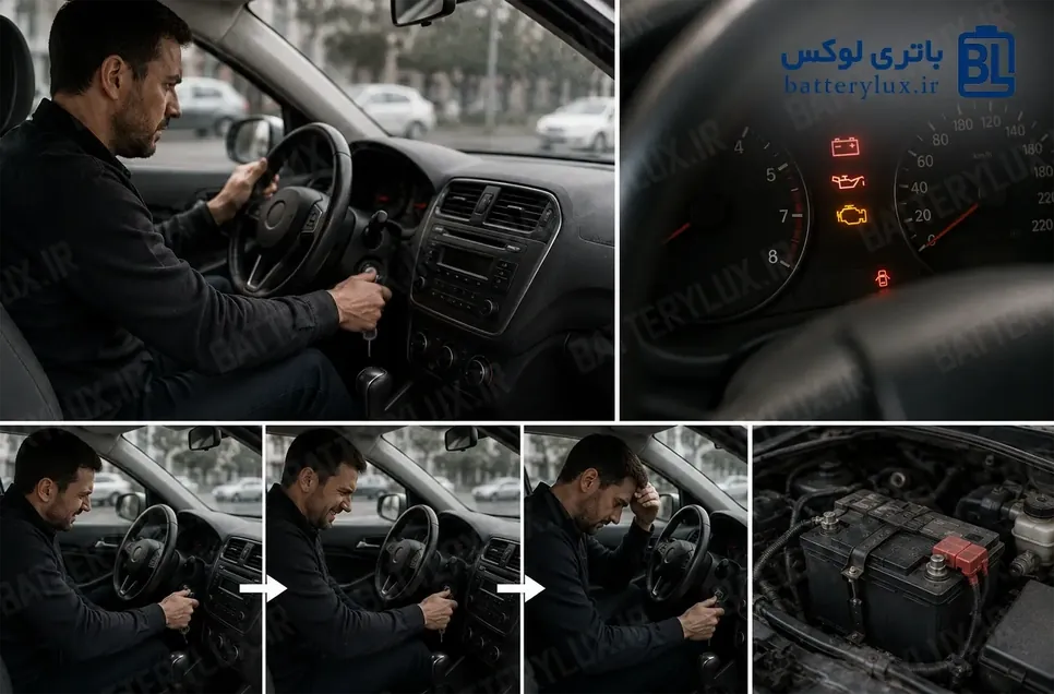 آیا استارت زدن مکرر به باتری ماشین آسیب می‌زند؟ بررسی تأثیر بر عمر باتری